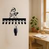 Iron Wall Hooks for Women with 8 Hangers Coat Hat Key Storage Space Saving Modern Home Decor Gift