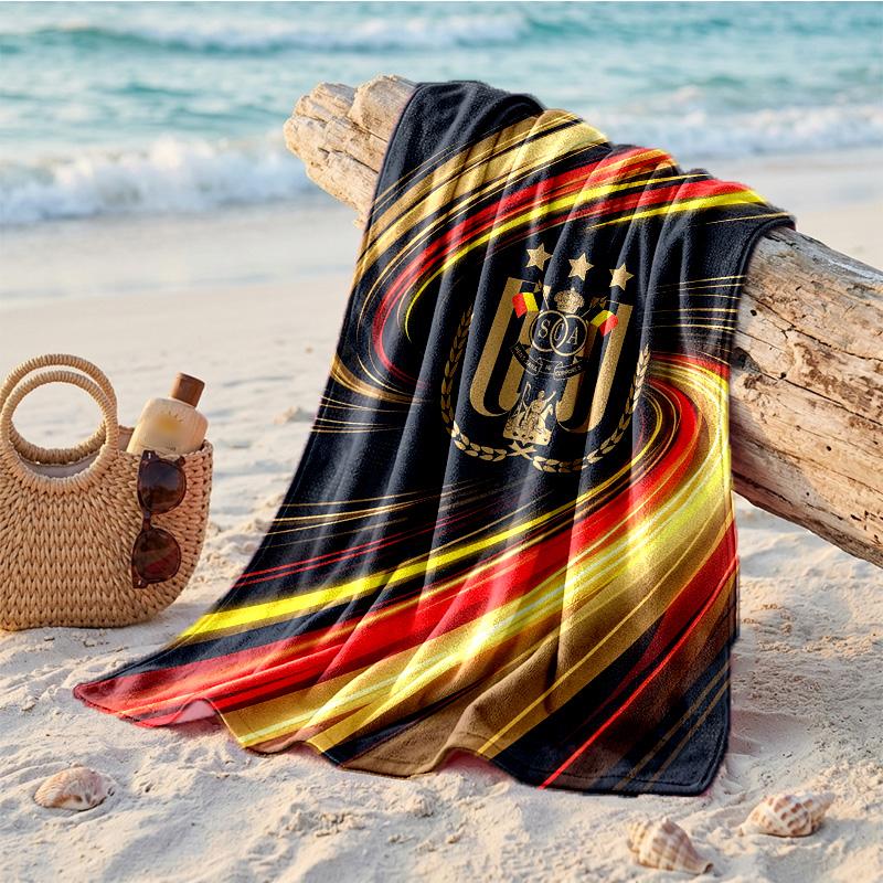 Anderlecht FC Druck Mikrofaser Strandtuch Schnelltrocknend Saugfähig Großes Handtuch für Strand Schwimmen Reisen