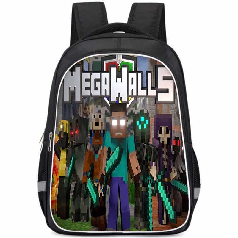 Spacious My World Double Layer Backpack Lightweight Oxford Cloth School Bag For Kids StyleZZ,S