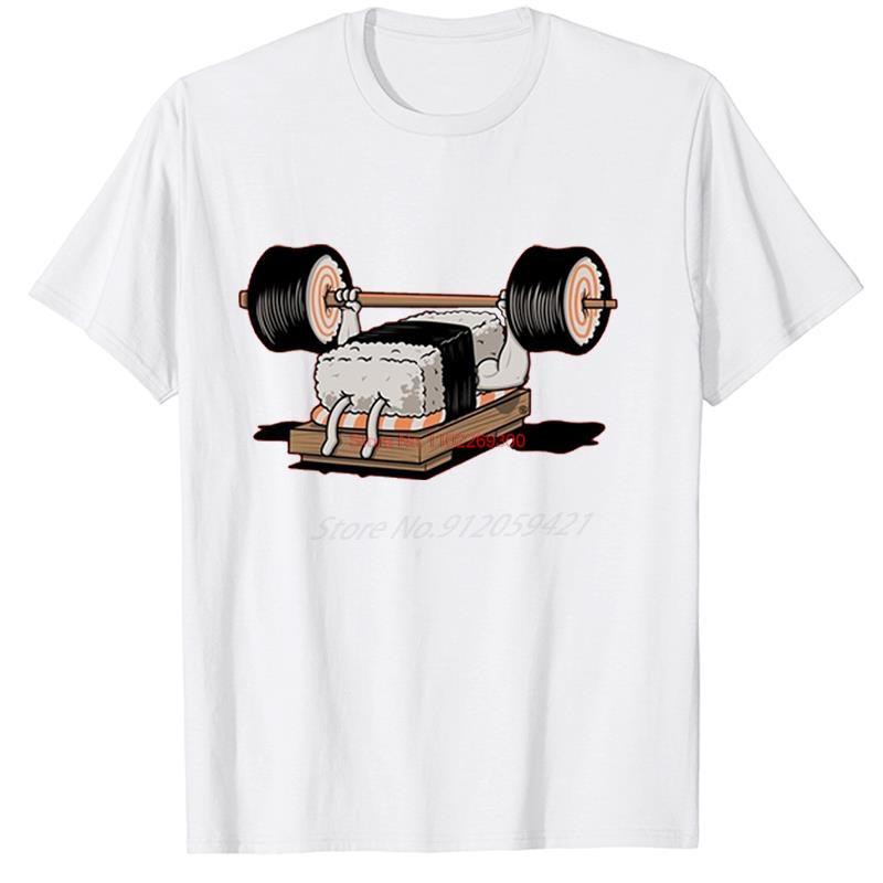 

Funny Sport Sushi Fashion Graphic T Shirts Short Sleeve TShirts Summer Cotton New Shirts And TShirts Mens Print T Shirt 4XL