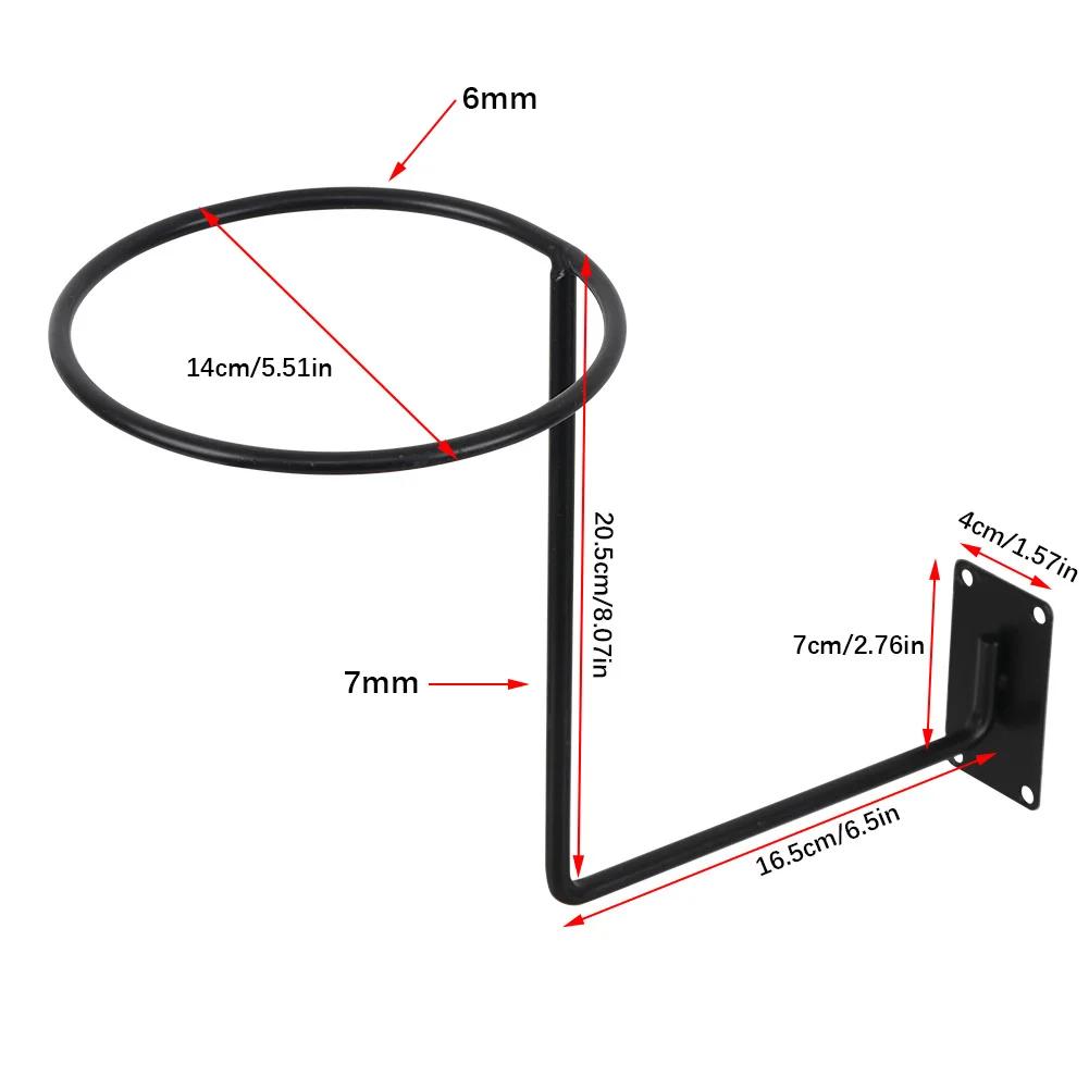 Steel Motorcycle Accessories Helmet Holder Hanger Rack Wall Mounted Hook for Coats Hats Caps Helmet Rack Black