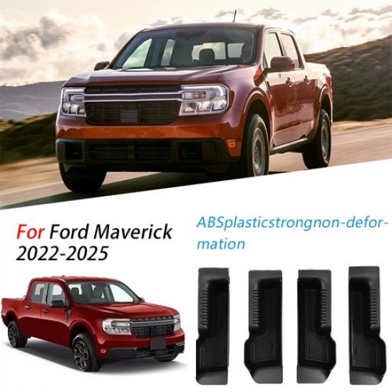 4Pcs For Ford Maverick -25 Front Rear Door Storage Handles Storage Box Tray