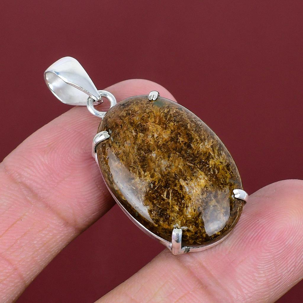 Bronzite Pendant 925 Sterling Silver Pendant Amazing Gemstone Pendant Elegant Jewelry Handmade Pendant Anniversary Gifts Birthstone Jewelry