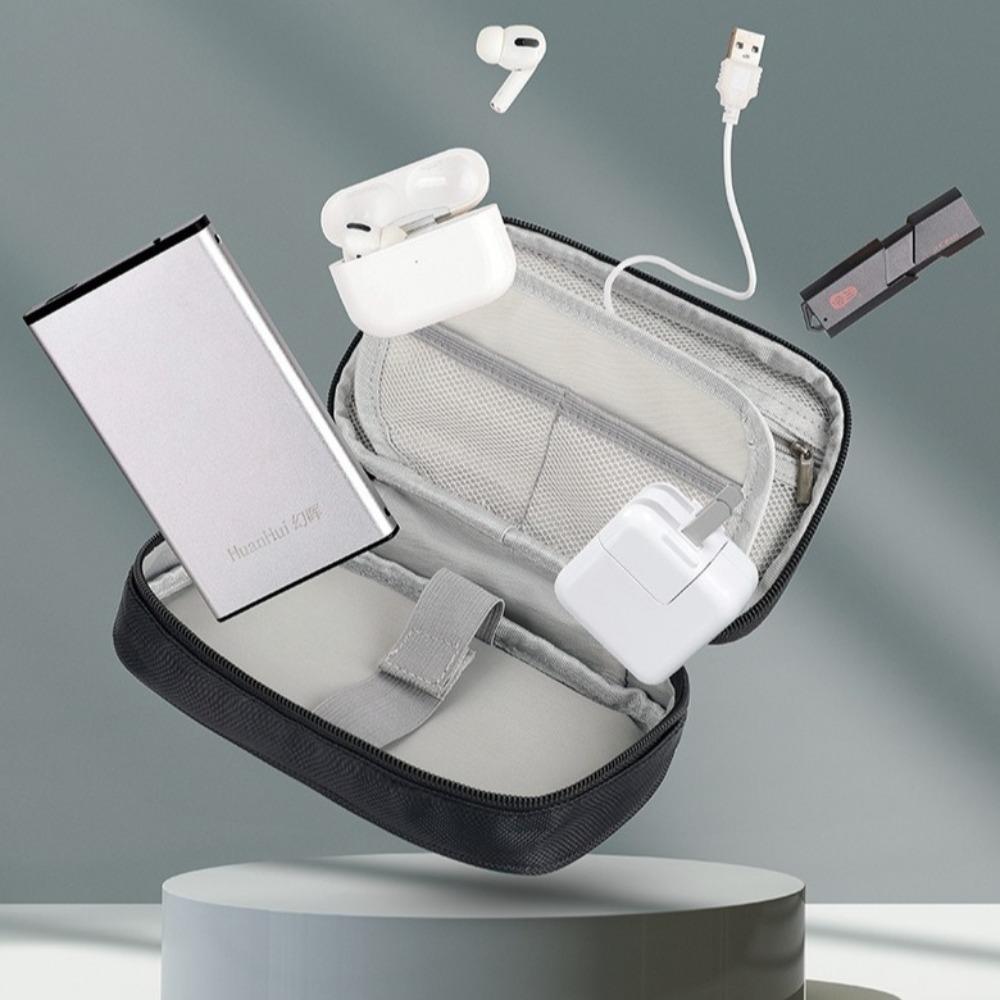 Large Capacity Earphone Bag Organizer Multi-layer Digital Gadget Storage Box Outdoor Travel