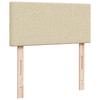 Ottoman Bed with Mattress Cream 80x200 Cm Fabric