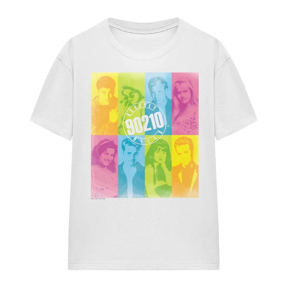 

90210 Color Block Of Friends Ladies T-Shirt S-2XL, White S
