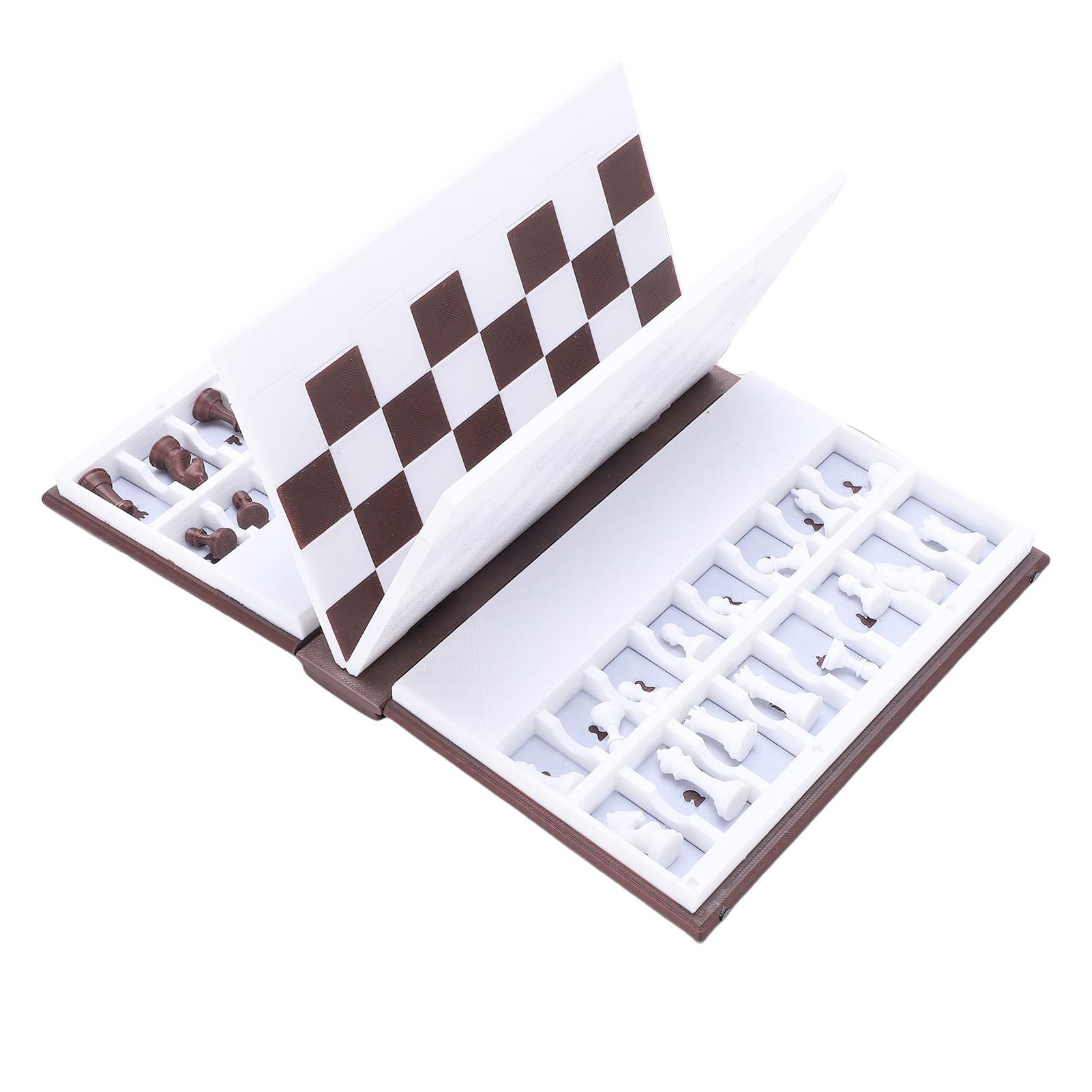 

3D Printed Chess Book Folding Magnetic Travel Chess Set Easy To Setup Home Decoration