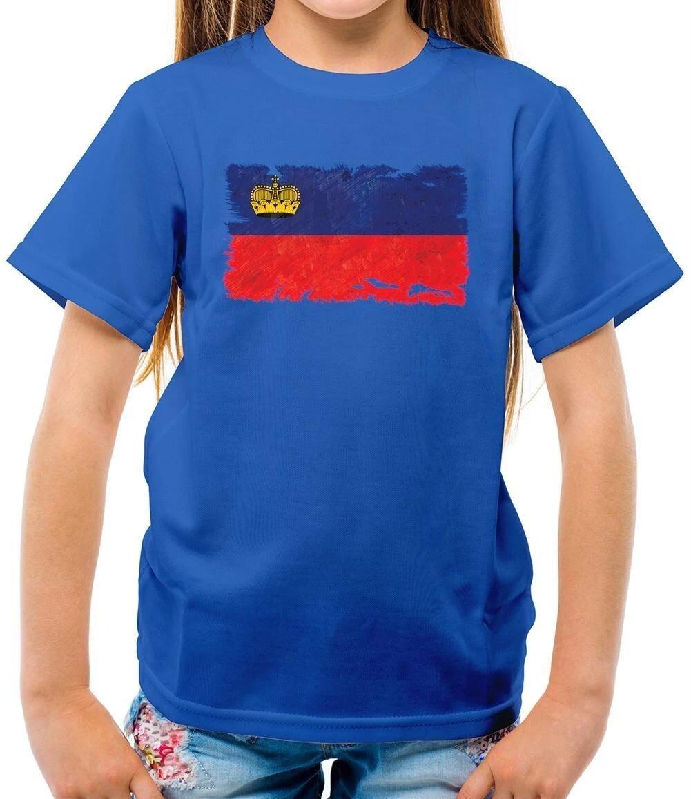 Liechtenstein Grunge Style Flag - Children - Vaduz City Live Love 100