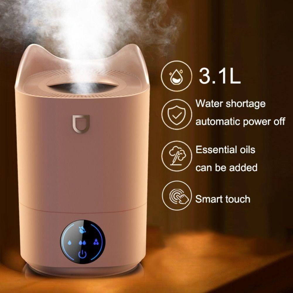 

Регулируемый ультразвуковой увлажнитель воздуха с двойной насадкой, увлажнители воздуха, очиститель Humificador, прохладный генератор тумана