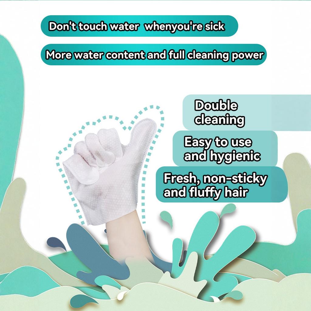 Pet Glove Wipes for Dogs and Cats Hypoallergenic Grooming Cleaning and Deodorizing Gloves Easy To Use Single Pack for Pet Care