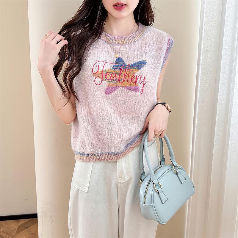 

TonLion Women s Casual Round Neck Pullover Vest L