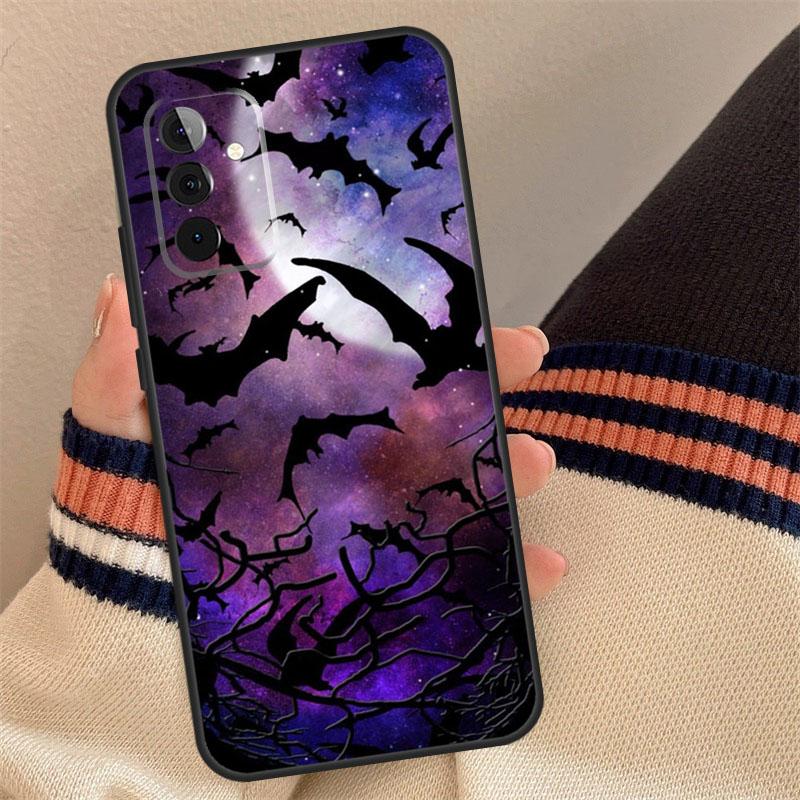 Vampire Bats Full Moon Halloween Case For Samsung Galaxy A54 A34 A14 A56 A36 A16 A06 A13 A53 A12 A22 A32 A52 A35 A17 A15 A55