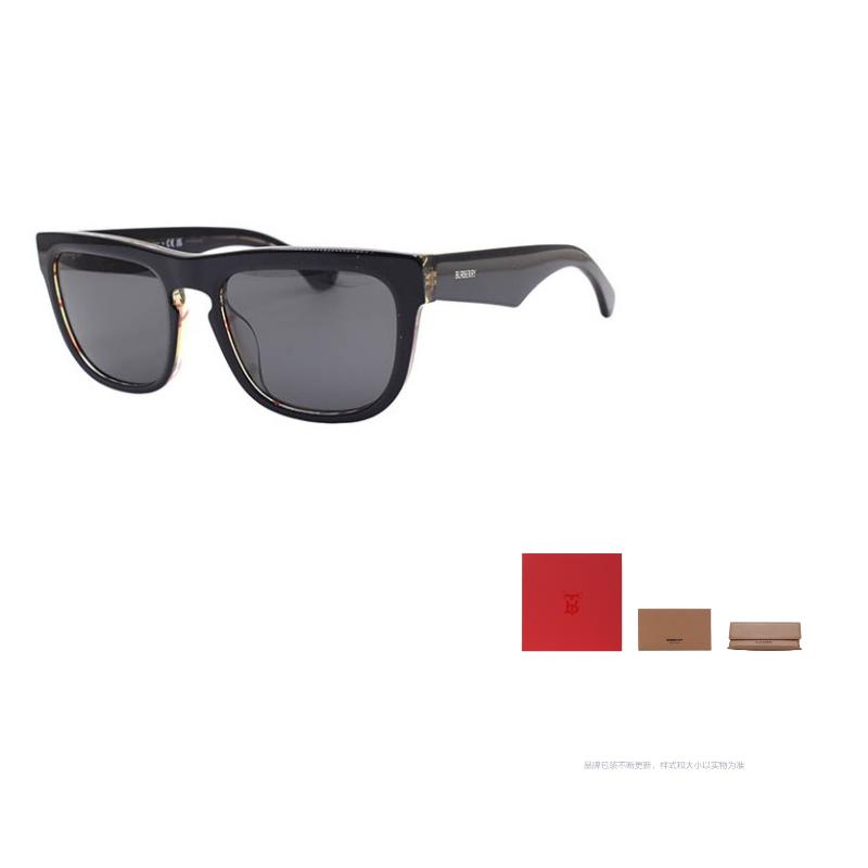 

Burberry ICON CHECK Square Sunglasses Men s Black 56 чёрный