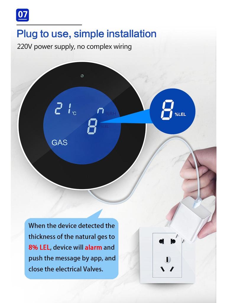 Tuya WiFi-Gasdetektor – Exportmodell (Alte Version)
