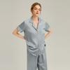 Shanmuer Women's Mulberry Silk Pajama Set - Two-Piece, Wearable Outdoors, Spring/Autumn