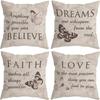 American Retro Printed Linen Pillowcase Living Room Sofa Office Pillow Car Cushion Cover