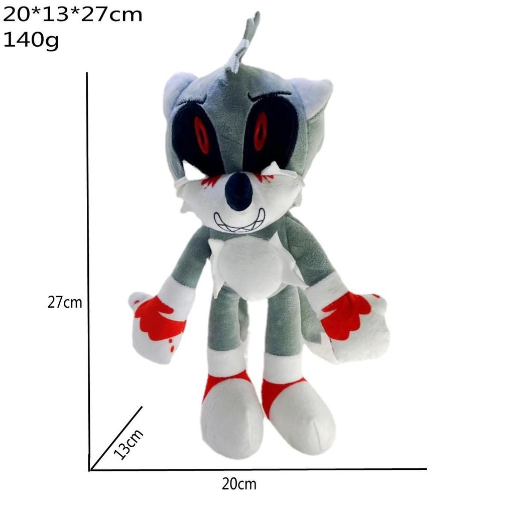 Hedgehog Sonic Plush Toy Backpack - Super Sonic & Tails Doll Set