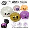 Stretchy TPR Toys for Sensory Play Halloween Bun Squeeze Toy with Steamer, Fidget Stress Ball, Spooky Ghost Relieving School Pumpkin Relief