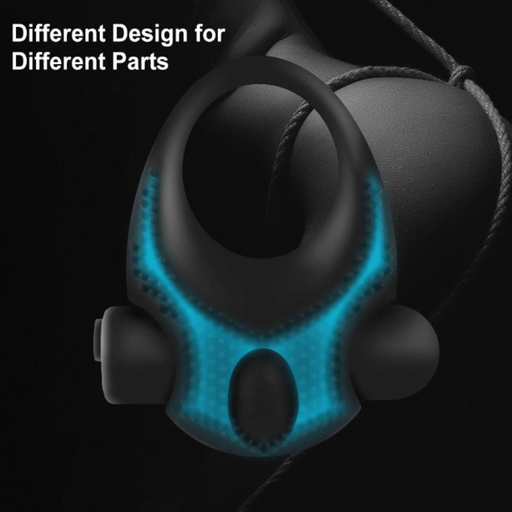 Male Masturbator Chastity Sextoy Sensualex Men Novelty Toys Rechargeable 10 Vibration Modes Ejaculation Delay Cock Ring  Sextoy