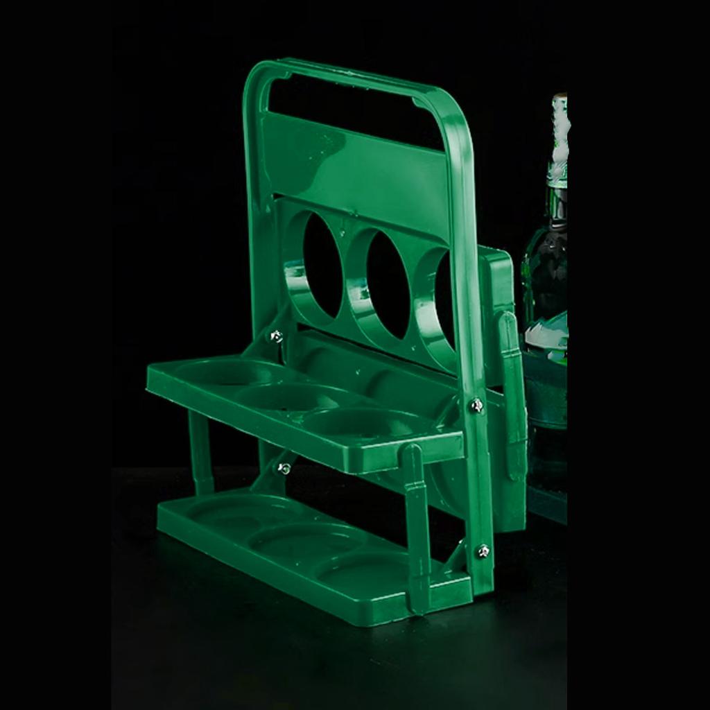 Beer Bottle   Bucket Holder Plastic Foldable Multifunctional Portable Beer Bottle Carrier