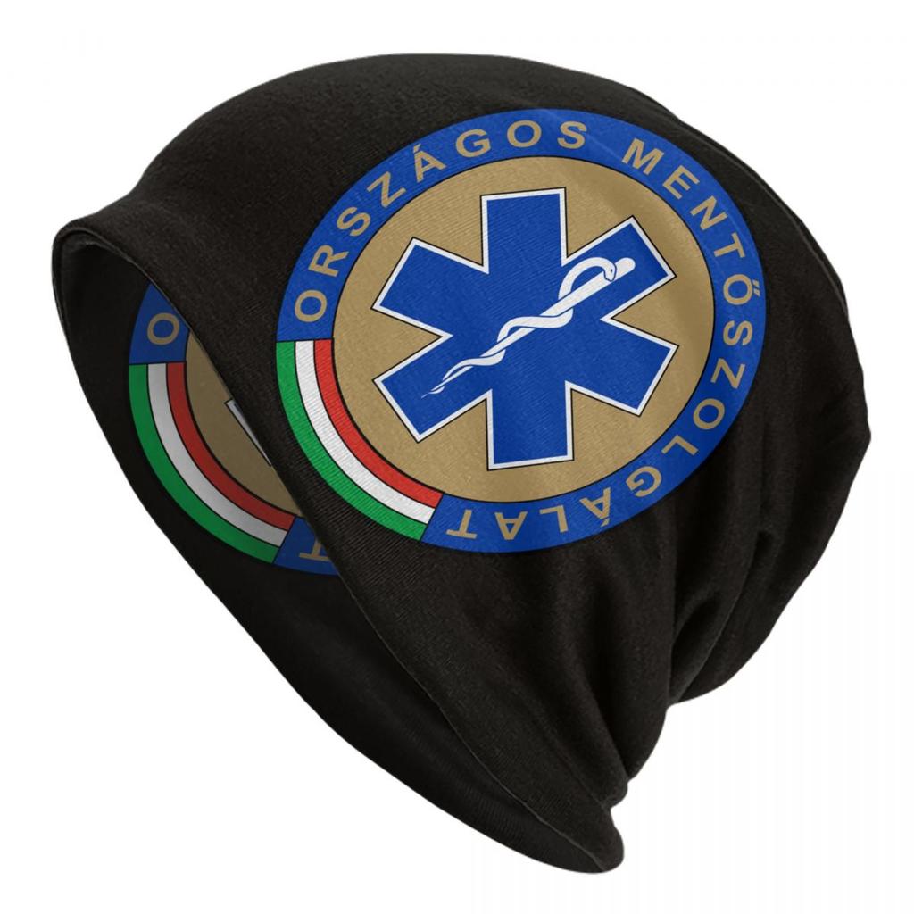 Custom Emt Star Of Life Logo Beanie Cap Winter Bonnet Knitted Hats Hip Hop Outdoor Paramedic Health Care Skullies Beanies Hats