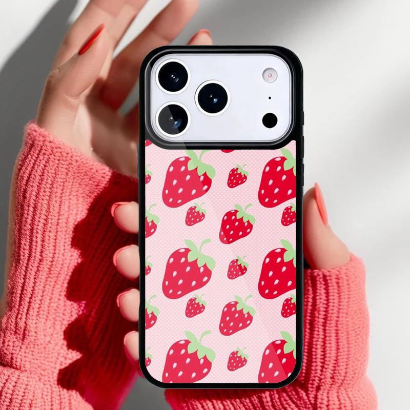 Strawberry Fields Phone Case for iPhone 17 Air 16e 15 14 13 Pro Max Back Cover for 12 11 Pro Coque