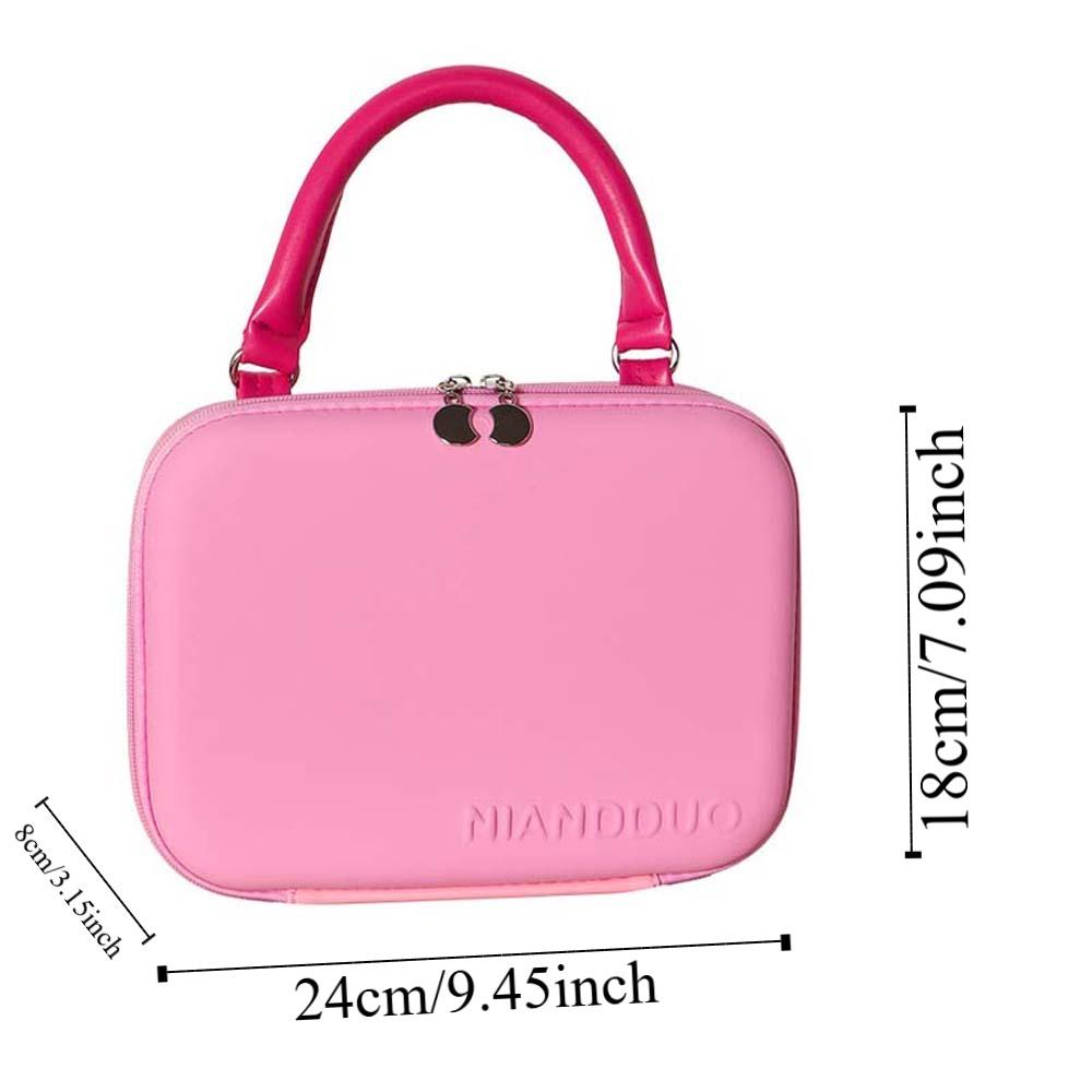 EVA Cosmetic Bag Suitcase Large Capacity Portable Cosmetic Case Handheld Makeup Bag  School