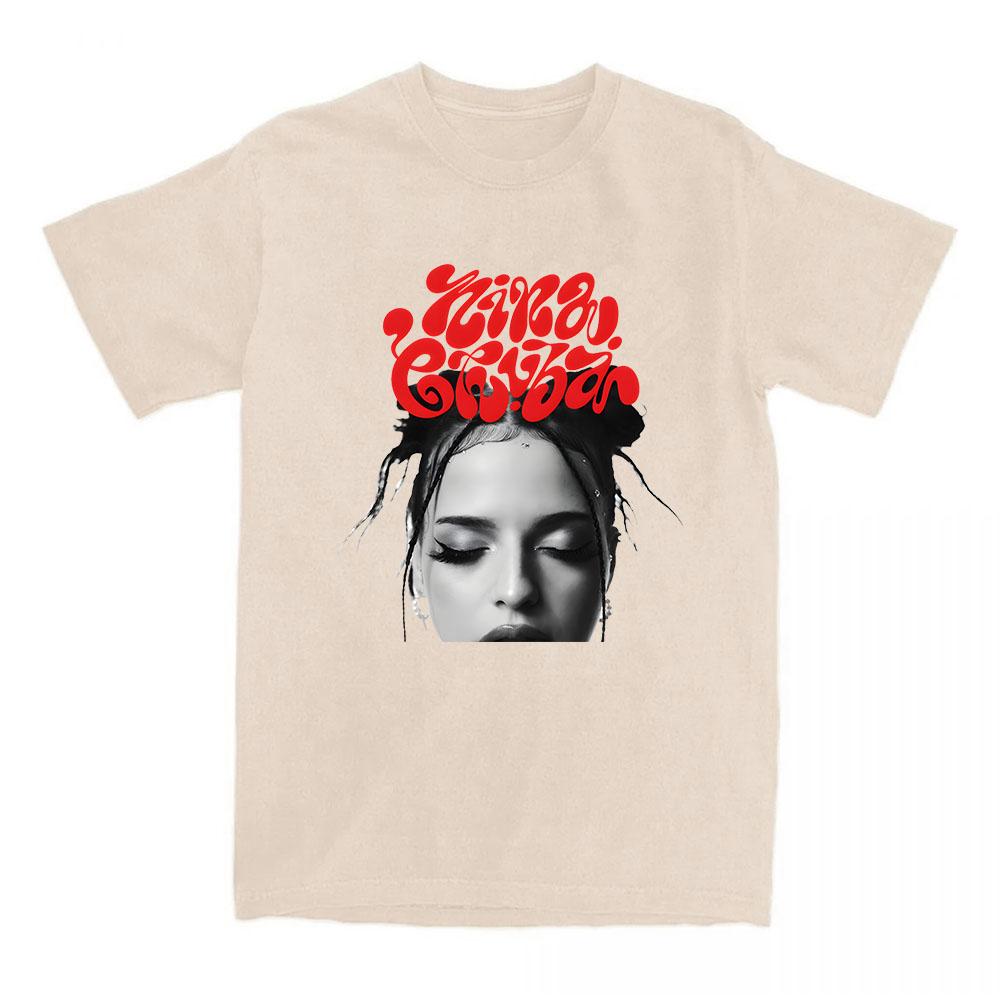 Nina Chuba Printing Tshirts Short Sleeve Cotton Round Neck Tshirt Summer Soft High Quality Grunge Clothes Unisex Streetwear Tee