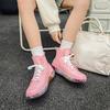 Stivali da Pioggia Impermeabili in Gomma da Donna Sneakers con Lacci Scarpe da Celebrazione Giardino Flush Designer Trendy Coppia