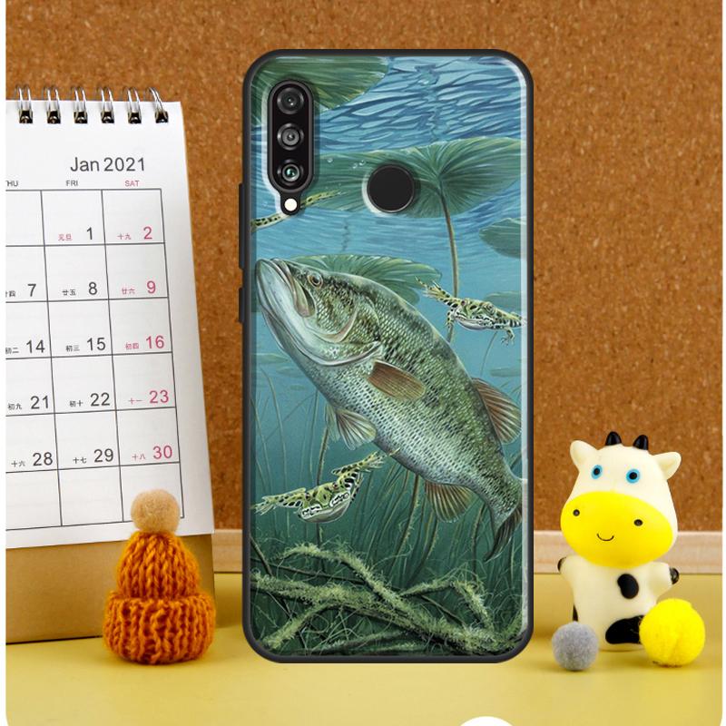 Bass Fishing Lake Fisherman For Huawei Nova Y72 Y70 Y91 Y90 Y60 Y61 Y73 3i 7i 8i 11i 12i 9 10 SE P20 P30 P40 Lite Case