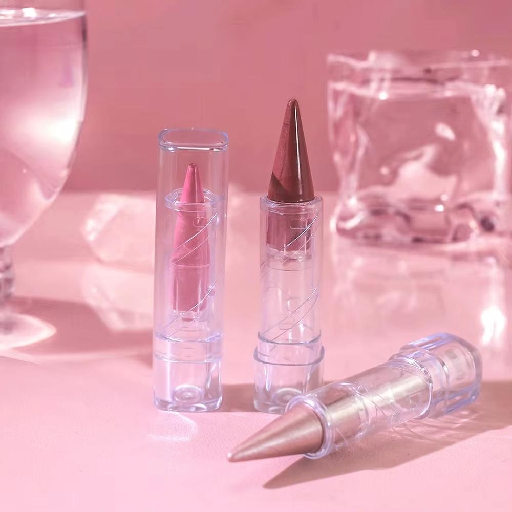 1 buc Ruj Metalic de Lungă Durată cu Sclipici, Glazură de Buze Rezistentă la Apă și Hidratantă, Roșu, Luminoasă, Tint de Buze, Sclipitor, Luciu de Buze Strălucitor, Machiaj