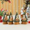 Ornament Christmas Tree With Lights Music And Snow Effect Holiday Gift Decor