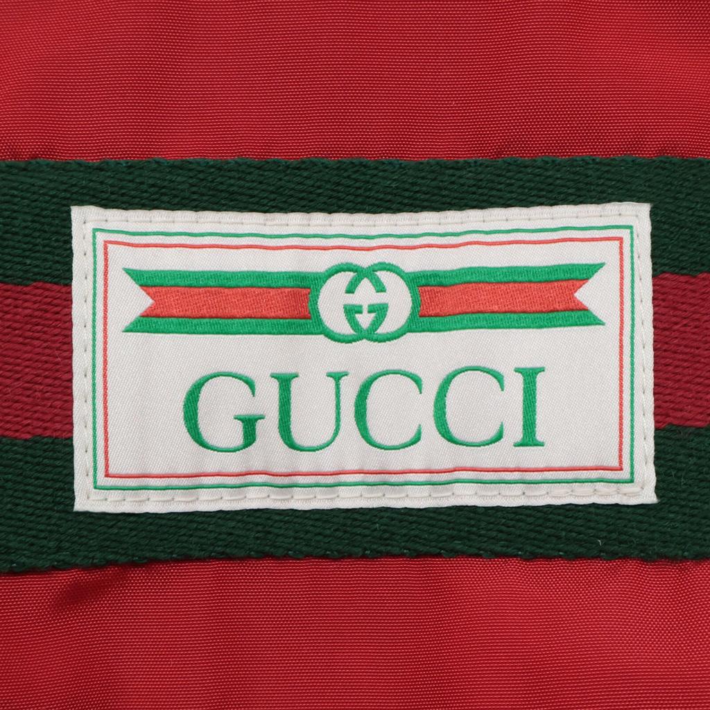 Gucci 599935 Navy Sherry Line Nylon Zip Hoodie Jacket Jacket 46 NavyUsed