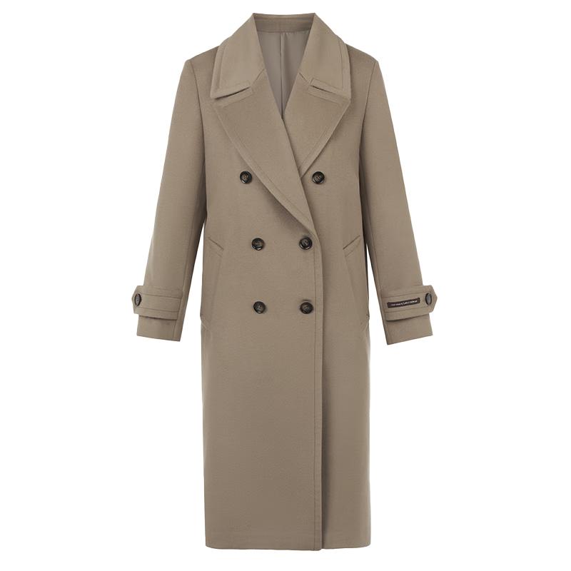 

LANCY Premium Wool Blend Mid-Length Commuter Coat XL