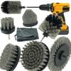 Professional Eco-Friendly PP Wheel Style Power Scrub Drill Cleaning Brush for Carpet From Anhui China Factory