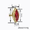 Anelli da Donna Marquise con Zirconia Cubica Rossa Temperamento Elegante Lavorazione Traforata Accessori da Signora Festa di Matrimonio Gioielli alla Moda