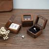 Wooden Earring Display Box Window Open Ring Display Box Jewelry Storage Box  Wedding Propose