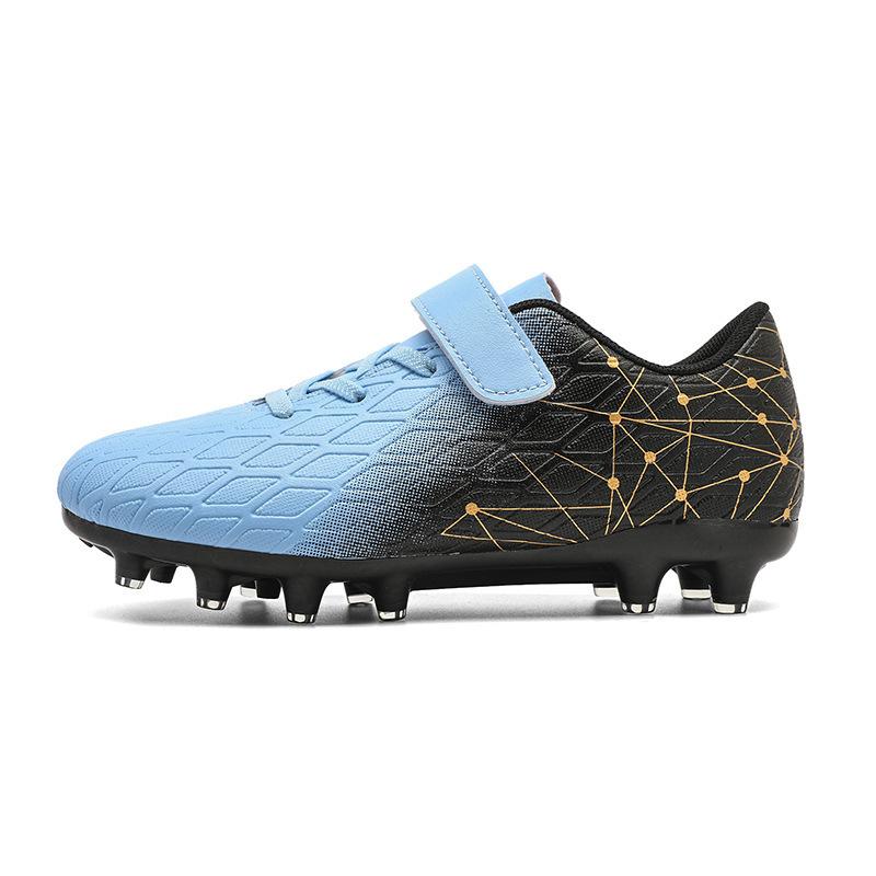 Children's Football Shoes Low-top Velcro Students Anti-skid Professional Training Shoes Long Broken Nails Football Shoes