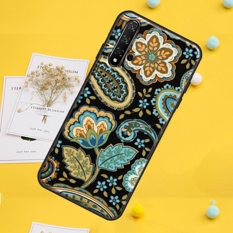 Floral Paisley Pattern For Huawei Nova 7i 8i 11i 12i 12s 9 10 SE Y91 Y90 Y60 Y70 Y72 Y61 P60 Pro P30 P40 Lite Case