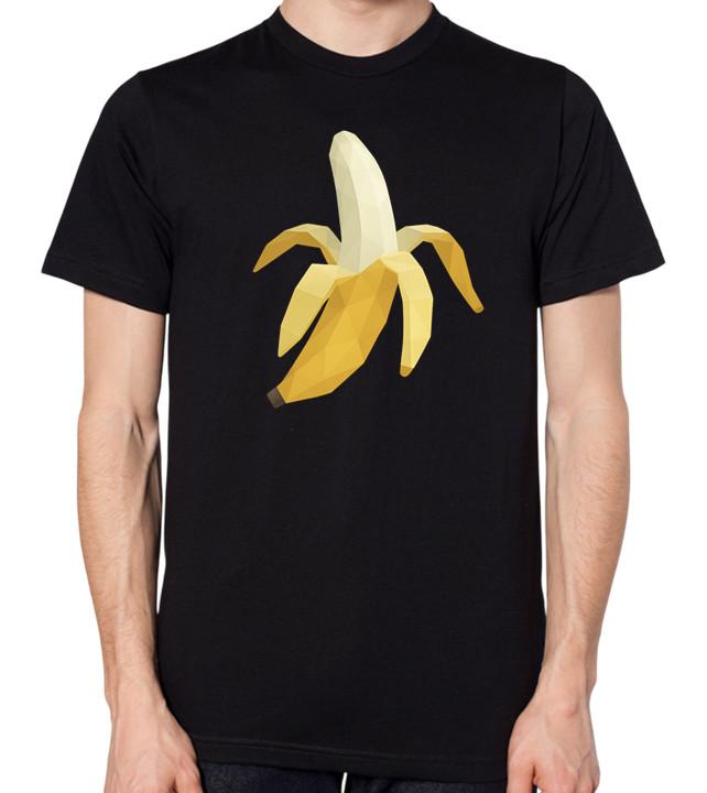 Peeled Geometric Banana Unisex T-Shirt S