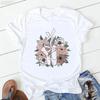 Hot Selling Women's Top Hot Selling Love Personality Pattern Printed Short-sleeved T-shirt Women Summer polyester fabric