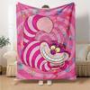 1pc Alice, Wonderland Flannel Blanket Soft Cozy All-Season Throw for Bedroom, Sofa, Camping, Travel, Home Decor1062