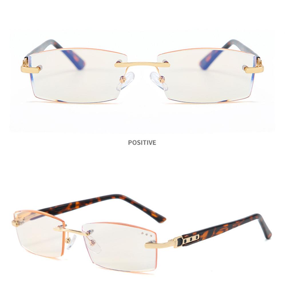 Diamond Frameless Mens Reading Glasses Fashion Trendy 0 75 1 25 1 5 2 00 1 75 TO 4 with Case