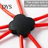 Heim-Trainingsgerät Pilates Widerstandsband mit 4 Schlaufengriffen Brustexpander Muskeldehnung Leichtes Training Krafttraining Elastisches Fitnessstudio Voll