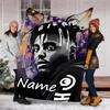 Personalized Custom Name Blanket - Juice WRLD Print Design,Blanket for Sofa,Bed,Travel,Camping - Soft and Warm, Great Gift