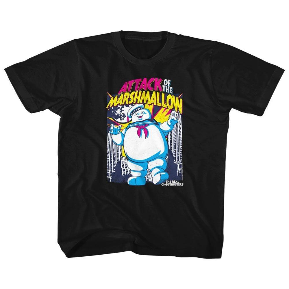 Kids The Real Ghostbusters Marshmallow Attacks TV Shirt XL