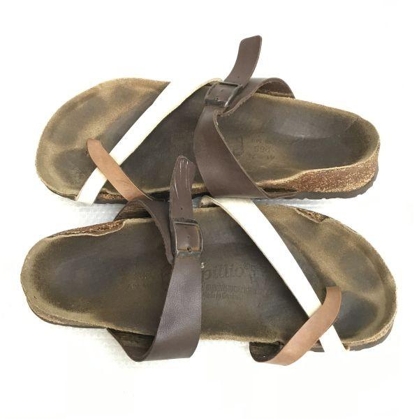 Birkenstock Papillio Germany Ledersandalen 26.5 41 Herren Braun Strandschuhe(GEBRAUCHT)