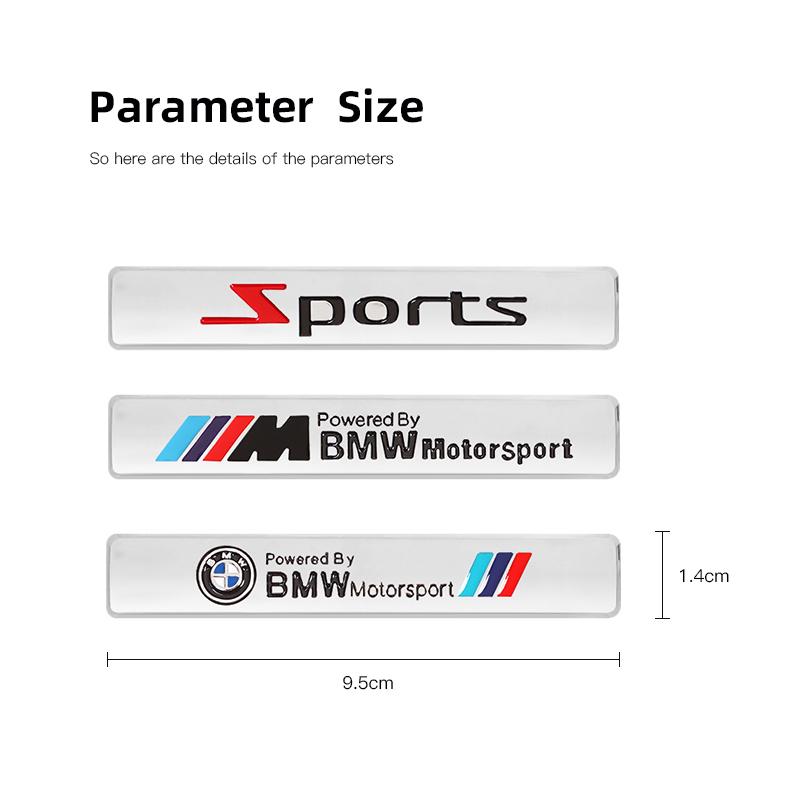 Car Styling Emblem Auto Fender Trunk Badge Stickers For BMW X1 X2 X3 X5 X4 X6 X7 iX3 F20 F10 F07 E70 E46 E90 E92 E60 Accessories cysh69