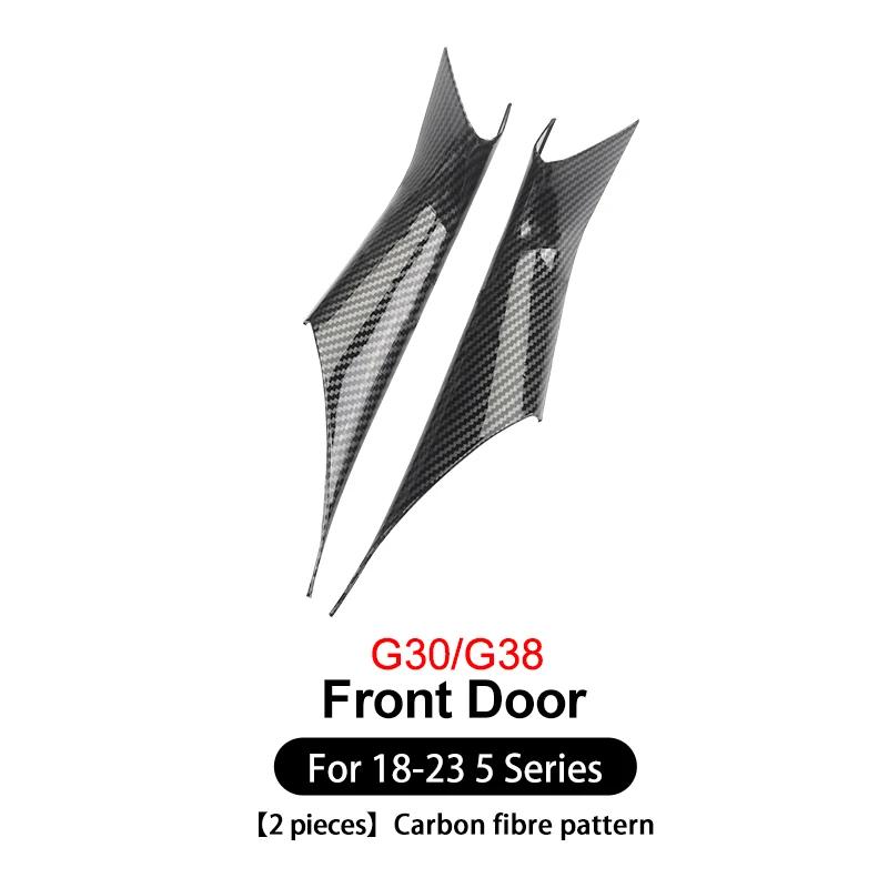 2025 Chaud 2PCS Poignée de tirage intérieure de porte de voiture Panneau de tirage Garnitures de protection Accessoires Auto Convient Pour BMW Série 5 G30 G38 2018-2023 Auto Acc