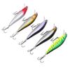5Pcs Fishing Bait Kit Minnow Floating Swim Lure with Build In Steel Beads for Freshwater Saltwater